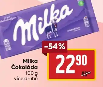 Billa Milka Čokoláda nabídka