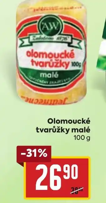 Billa Olomoucké tvarůžky malé nabídka