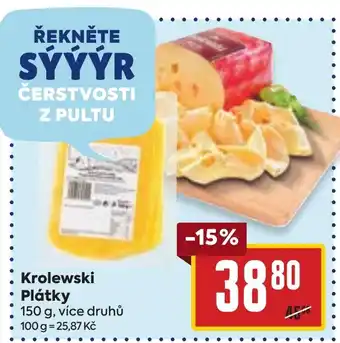 Billa Krolewski Plátky nabídka