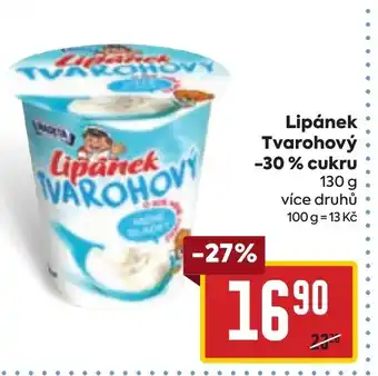 Billa Lipánek Tvarohový -30% cukru nabídka