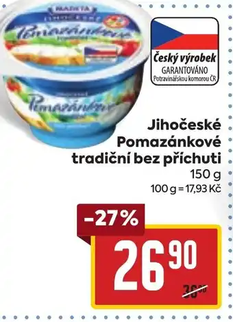 Billa Jihočeské Pomazánkové tradiční bez příchuti nabídka