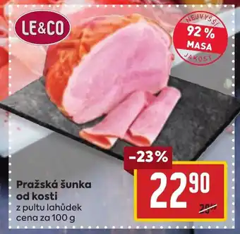 Billa Pražská šunka od kosti nabídka