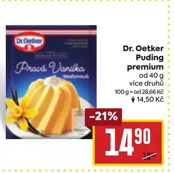Billa Dr. Oetker Puding premium nabídka