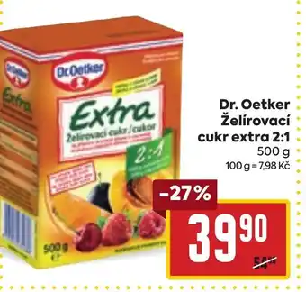 Billa Dr. Oetker Želírovací cukr extra 2:1 nabídka