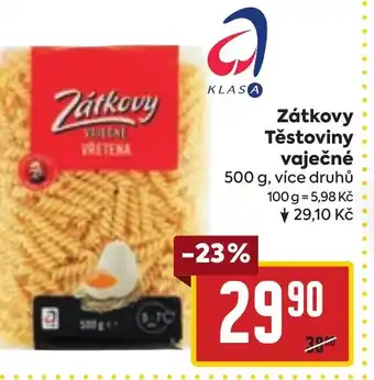 Billa Zátkovy Těstoviny vaječné nabídka