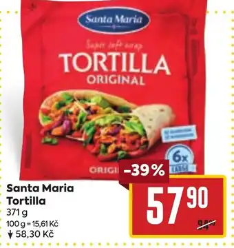 Billa Santa Maria Tortilla nabídka