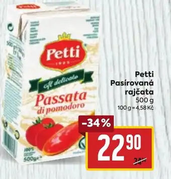 Billa Petti Pasírovaná rajčata nabídka