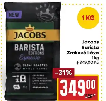 Billa Jacobs Barista Zrnková káva nabídka