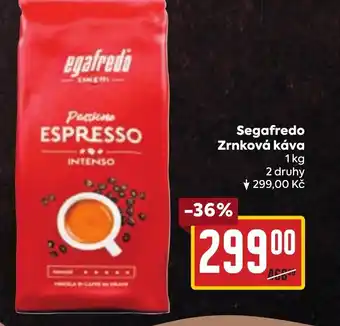 Billa Segafredo Zrnková káva nabídka