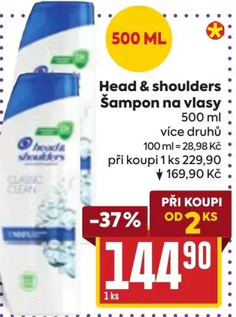 Billa Head & shoulders Šampon na vlasy nabídka