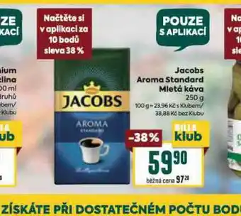 Billa Jacobs aroma standard mletá káva nabídka