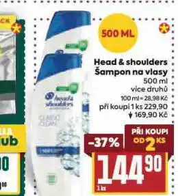 Billa Head&shoulders šampon nabídka