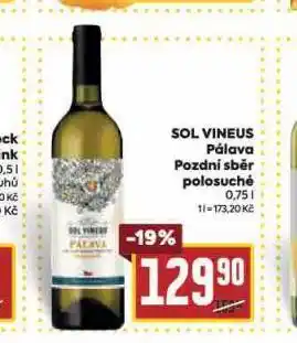 Billa Sol vineus pálava nabídka