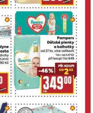 Billa Pampers dětské plenky nabídka