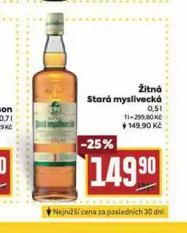 Billa Žitná stará myslivecká nabídka