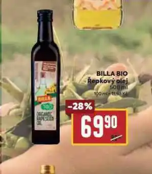 Billa Billa bio řepkový olej nabídka