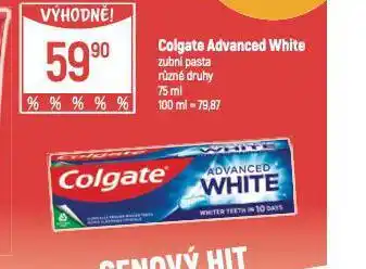 Globus Colgate advanced white zubní pasta nabídka