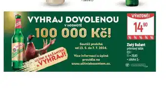 Globus Pivo zlatý bažant nabídka