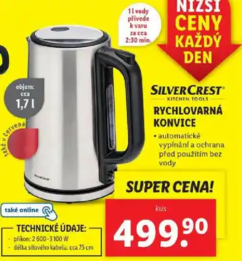Lidl RYCHLOVARNÁ KONVICE nabídka