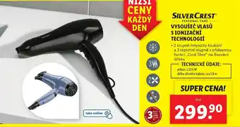 Lidl VYSOUŠEČ VLASŮ S IONIZAČNÍ TECHNOLOGIÍ nabídka