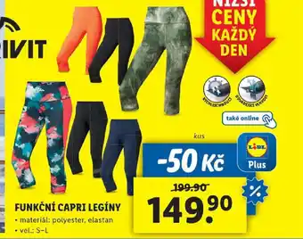 Lidl FUNKČNÍ CAPRI LEGÍNY nabídka