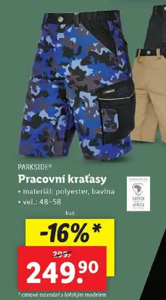 Lidl PARKSIDE Pracovní kraťasy nabídka