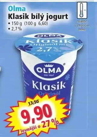 Norma Olma Klasik bílý jogurt nabídka