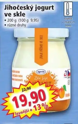 Norma Jihočeský jogurt ve skle nabídka