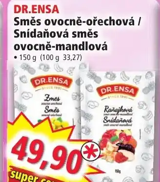 DR.ENSA Směs ovocně-ořechová / Snídaňová směs ovocně-mandlová