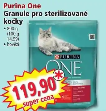 Norma Purina One Granule pro sterilizované kočky nabídka