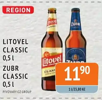 Coop hb LITOVEL CLASSIC 0,5 L ZUBR CLASSIC 0,5L nabídka