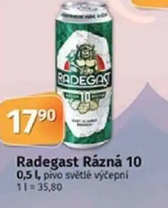 COOP TIP Radegast Rázná 10 0,5L nabídka