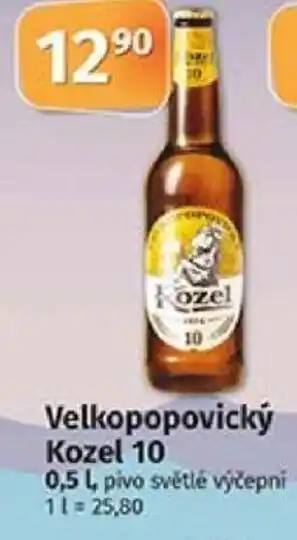 COOP TIP Velkopopovický Kozel 10 0.5L nabídka