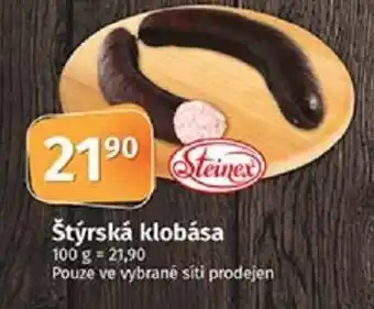 COOP TIP Štýrská klobása nabídka