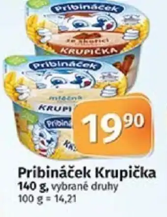 COOP TIP Pribináček Krupička 140 g nabídka