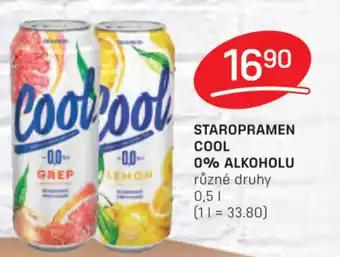 Flop STAROPRAMEN COOL 0% ALKOHOLU 0.5L nabídka