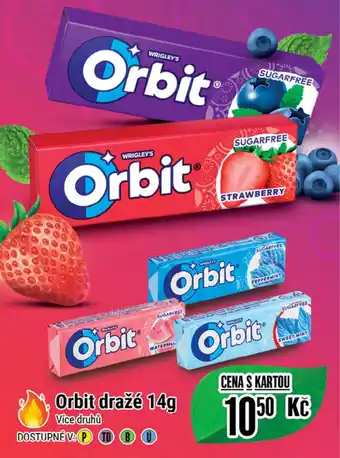 Tamda Foods Orbit draže 14g nabídka
