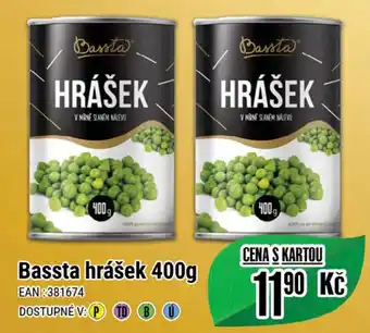 Bassta hrášek 400g