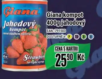 Tamda Foods Giana kompot 400g jahodový nabídka