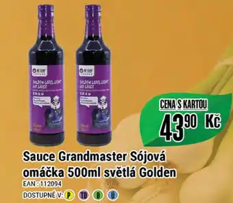 Tamda Foods Sauce Grandmaster Sójová omáčka 500ml světlá Golden nabídka
