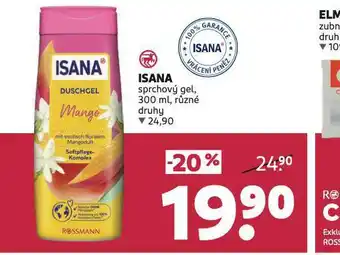 Rossmann Isana sprchový gel nabídka