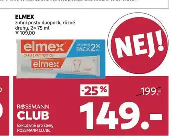 Rossmann Elmex zubní pasta nabídka