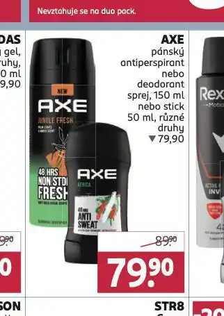 Rossmann Axe antiperspirant nabídka