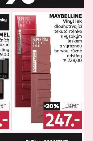 Rossmann Maybelline tekutá rtěnka nabídka