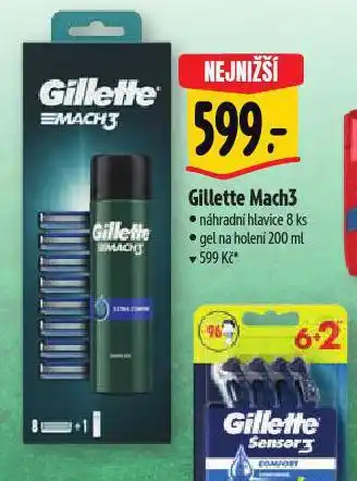 Albert Gillette mach3 náhradní hlavice nabídka