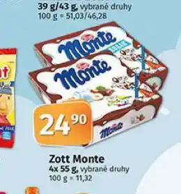 Coop Zott monte nabídka