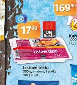 Coop Listové těsto nabídka