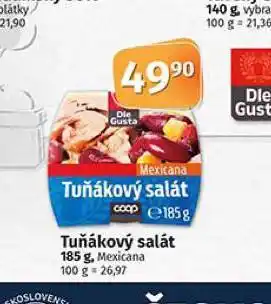 Coop Tuňákový salát nabídka