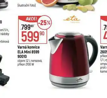 Globus Varná konvice eta nabídka