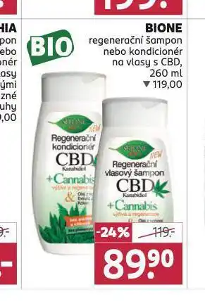Rossmann Bione regenerační šampon, kondicioner nabídka